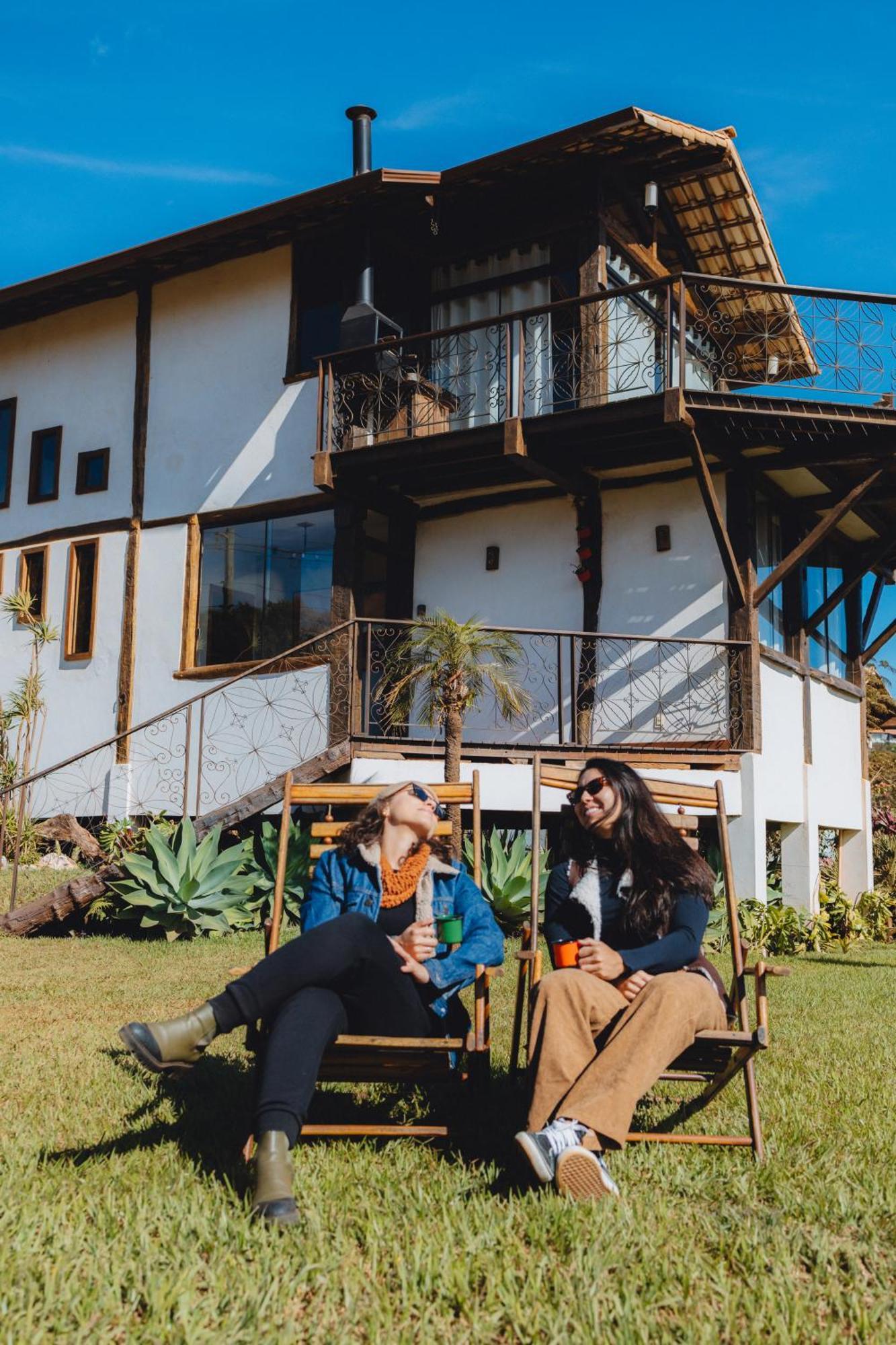 Casa Brauna - Lapinha Da Serra ซานตานาโดฮิอาโช ภายนอก รูปภาพ